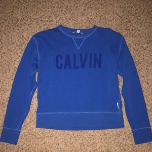 blue calvin klein jeans sweatshirt M